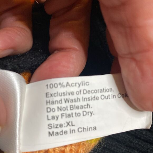 Jack-o-Lantern Dog Halloween Sweater - Picture 6 of 7